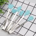 thumbnail image 2 of Stainless Steel Food Tongs Innovative Silicone Small Tongs Mini Food Grade Silicone Food Tongs, 2 of 2