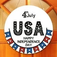 thumbnail image 5 of Bouanq Memorial Day Decorations 4th of July Independence Day Welcome Sign Decorative Vintage Wall Hanging Home Garden Patriotic Party Decor, 5 of 9
