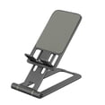 thumbnail image 1 of Aluminium Alloy Cell Phone Stand Adjustable Phone Tablet Bracket for Watching Videos Learning Lightweight Foldable Silver, 1 of 4