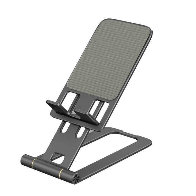 Aluminium Alloy Cell Phone Stand Adjustable Phone Tablet Bracket for Watching Videos Learning Lightweight Foldable Silver