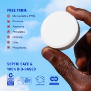 BLUELAND Toilet Bowl Cleaner Tablets, 2-Pack, 28 Count, Peppermint Eucalyptus, Plastic-Free, No Harsh Chemicals, Plant-Based