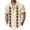 Khaki, variant on Hesxuno Men Untucked Dress Shirts Camp Collar Button Down Shirt Summer Cuban Guayabera Shirt Floral Printed Loose Fit Tops Casual Comfortable Holiday Shirts White XL