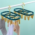 thumbnail image 6 of Hanging clothes dryer, 12 Clips, Blue/Yellow, 6 of 6