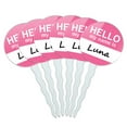 thumbnail image 1 of Luna Hello My Name Is Cupcake Picks Toppers - Set of 6, 1 of 1