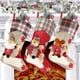 thumbnail image 2 of Juego de 3 medias navideñas de 18" grandes, bolsa de regalo para calcetines navideños, adorno navideño para árbol, 2 of 5