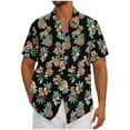 thumbnail image 2 of Xixinqiwan Men's & Big Men's Button Up Shirt,Men's Summer Beach Shirt Short Sleeve Button Up Wear Quick Dry Breathable Casual Hawaiian Print Top, 2 of 5