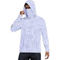 thumbnail image 3 of Gyexs Sun Protection Clothing Women Mens Fishing Shirts Long Sleeve with Hood Camo Print Performance Hoodies Tops Camouflage, Size XXL, 3 of 8