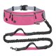 thumbnail image 5 of Correa para perros manos libres con bolsillos, cinturón ajustable antideslizante reflectante, doble Rosa, 5 of 9