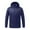 Blue Heated Jacket, variant on DODADAWANJ Heated Jacket for Men USB Charging Electric Heating Jackets 23 Heating Zones Zip Up Hooded Heated Coat Winter Skiing Sport Heating Coats No Battery M