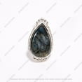 thumbnail image 3 of Labradorite Ring Gemstone Ring Statement Ring 925 Sterling Silver Ring for Women Gift for Her, 3 of 4
