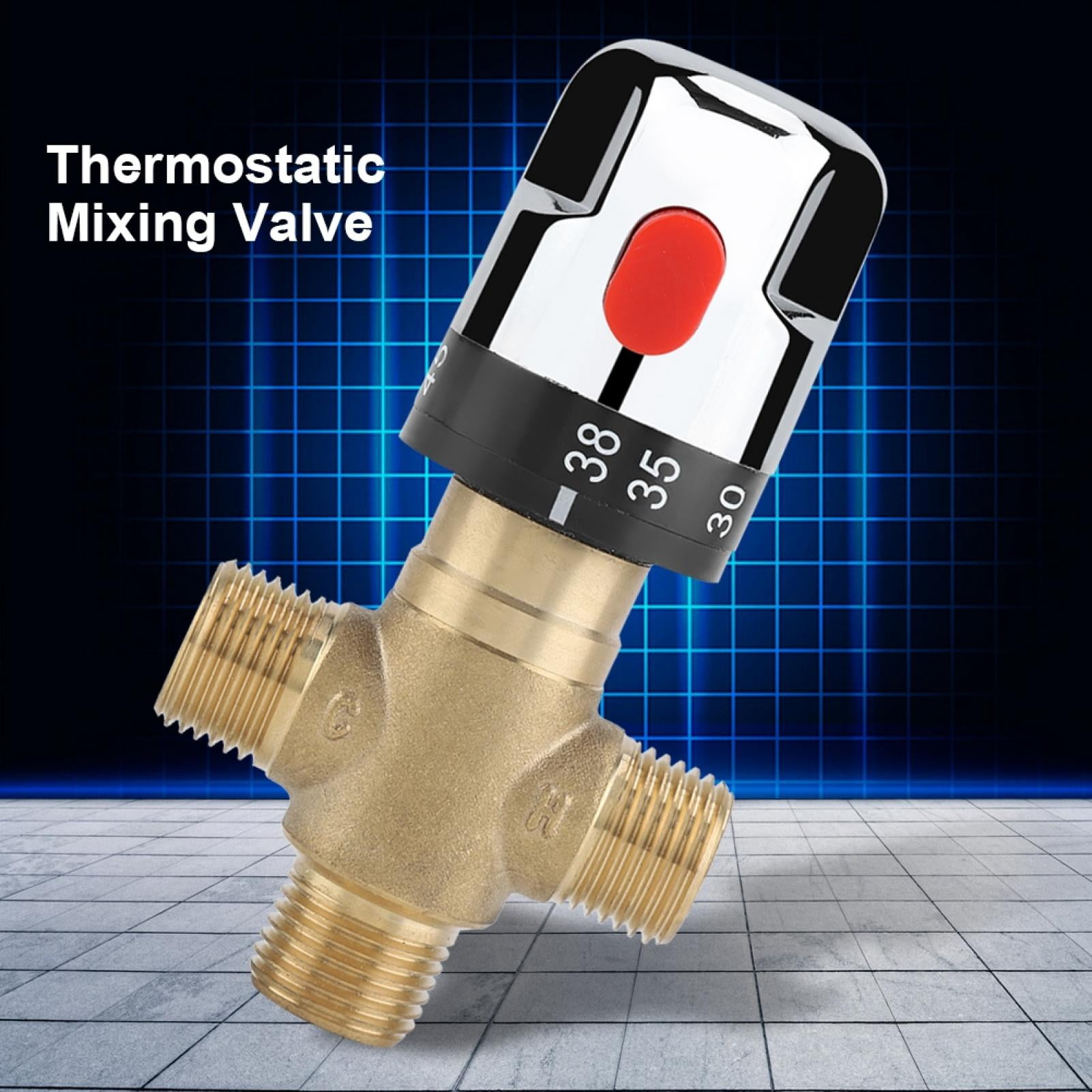 ANGGREK Thermostatic Mixing Valve, Brass Thermostatic Mixing Valve