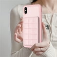 thumbnail image 7 of ELEHOLD for Apple iPhone XR Card Holder Back Case with Pockets, Premium PU Leather ID Cash Credit Slots Magnetic Kickstand Flip Folio Slim Hard Protective Cover, pink, 7 of 7