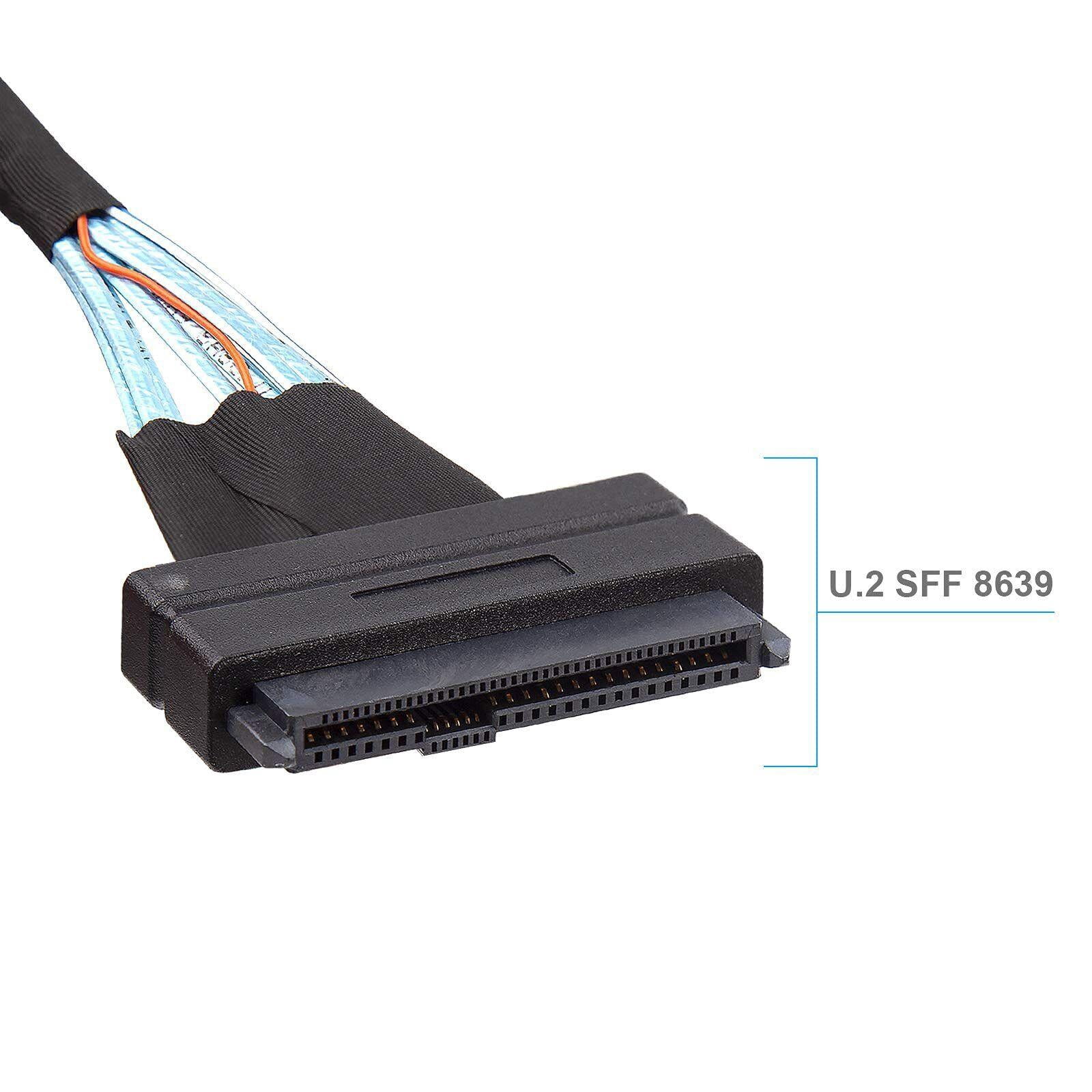 GUYUTING Upgrade Computer Part U.2 NVMe SSD with Mini SAS Cable, Supports SATA Power Connection for High-Speed Data Transfer