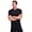 Black, variant on RBX Active Men's Crewneck Quick Drying Jacquard Short Sleeve Workout Tee