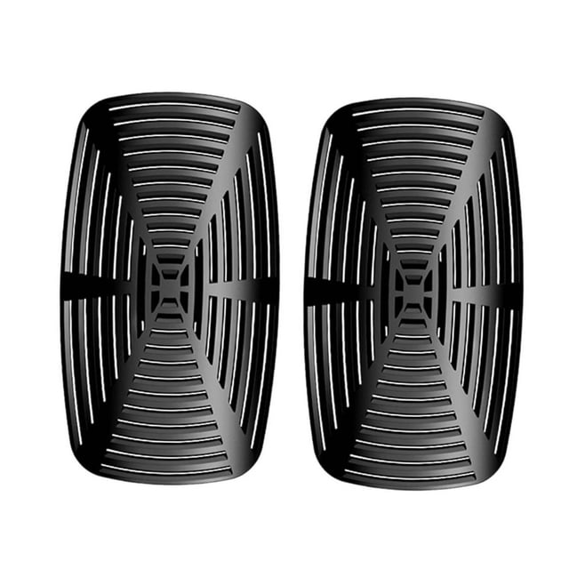 2 piezas de reemplazo de deflectores de aire acondicionado genéricos para parabrisas de coche. rectangulares grandes