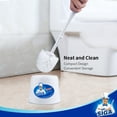 thumbnail image 4 of MR.Siga Toilet Bowl Brush and Caddy, Dia 12cm x 38cm Height,White, Pack of 2, 4 of 8