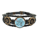 thumbnail image 1 of Hong Kong mapa local Pulsera marina tejida en cuero, 1 of 4