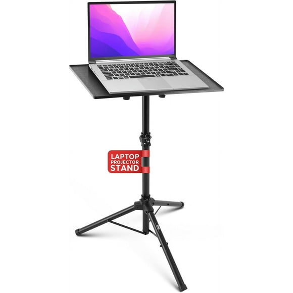 Soporte Universal para Proyector Pyle, Trípode Ajustable en Altura de 84 cm a 125 cm y Ángulo, Soporta Laptops, Computadoras, Equipos de DJ y Proyectores Ideal Escenarios, Estudio y Eventos de Oficina