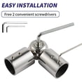 thumbnail image 4 of 2 Pcs Connecteur d'Angle pour Tringles à Rideaux, Connecteur d'Angle Réglable pour Tringles à Rideaux de 1 Pouce (Argent), 4 of 6