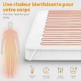 thumbnail image 2 of Electric Heated Mattress Topper 150x80cm with Automatic Shutoff, Thermal Blanket, Adjustable Mattress Warmer at 3 Temperature Levels, 2 of 5
