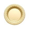 thumbnail image 2 of Balsa Circle 10 Pieces 7" Disposable Plastic Round Plates Basketweave Edge Gold, 2 of 8