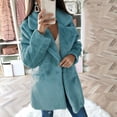 thumbnail image 3 of Abrigo grueso cálido de invierno a la moda para mujer, chaqueta con bolsillos de manga larga sólida, cárdigan, abrigo, Top Pompotops qwe16872, 3 of 5