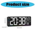 thumbnail image 3 of Colorful LED Clock With Multiple Functions Including Time Date And Temperature Display Customizable Brightness, 3 of 9