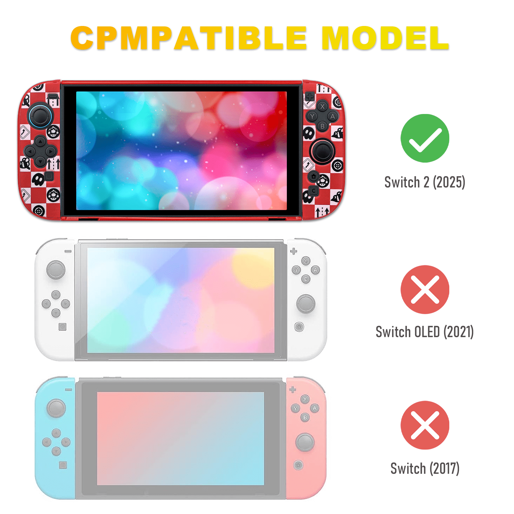 Switch 2 Case, Hard Protective Case for Nintendo Switch 2 (2025