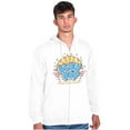 thumbnail image 5 of Vintage Logo What Makes You Happy Zip Up Hoodie Men's Women's Brisco Brands M, 5 of 6