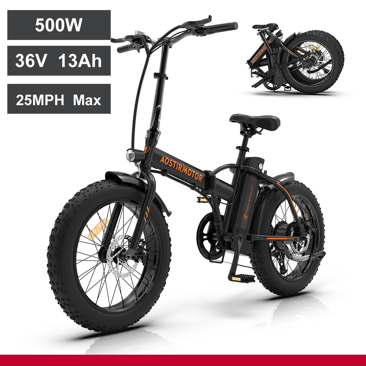 VDL Vélo électrique Pliant 16 Pouces 250W - Freins à Disque, 25 Km/h