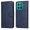 Blue, variant on Wallet Phone Case for Honor X8C with Card Holder and Stand Function Black
