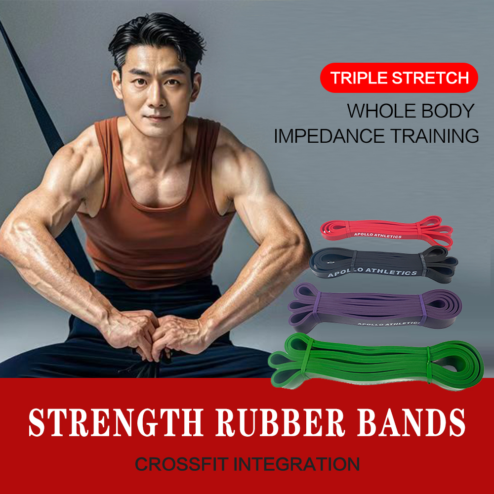 Pull Up Assist Bands, Heavy Duty Resistance Straps, Latex Exerceise Bands for Body Stretching, Powerlifting, Resistance Training - Black (0.75)