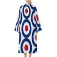 thumbnail image 2 of Mod Target Bathrobe Plush Bathrobe Cozy Unisex Winter Bathrobe Warm Water Absorbent, 2 of 9