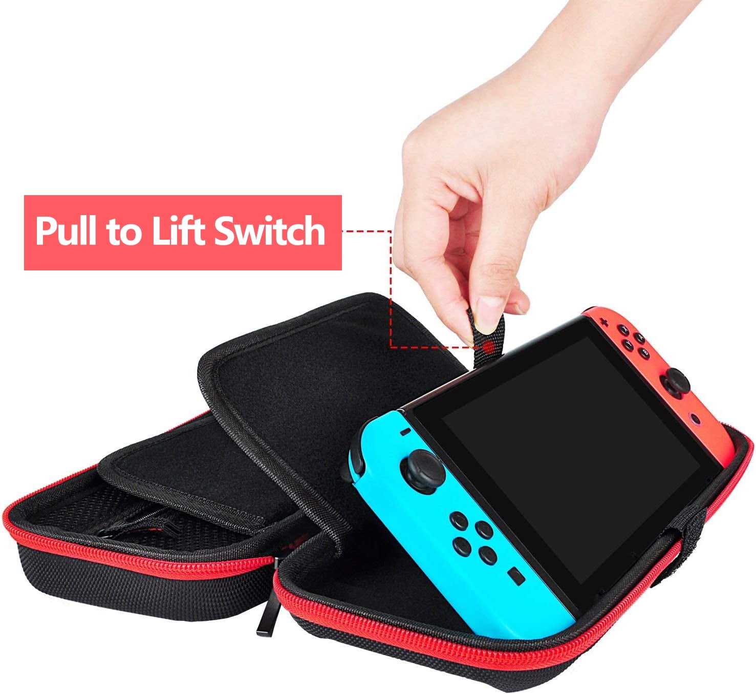 Nintendo Switch OLED Carrying Case with 20 Game Cartridges, Protective ...