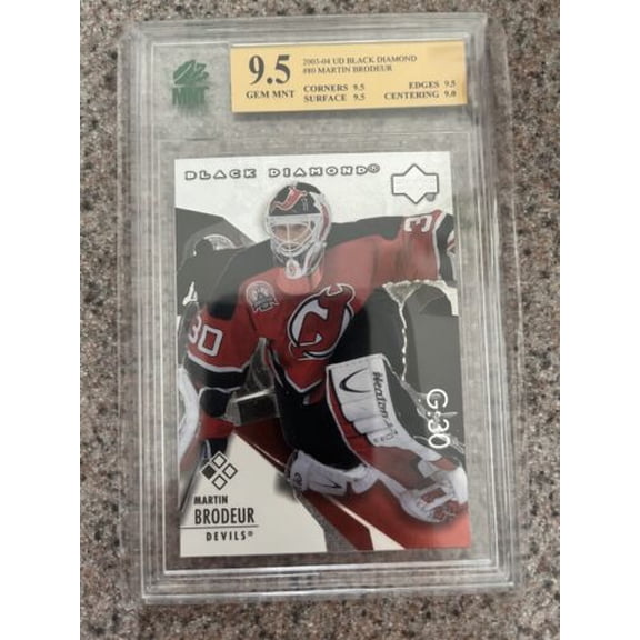 2003-4 Upper Deck Black Diamond Martin Brodeur MNT 9.5