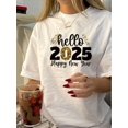 thumbnail image 1 of Vintage Style Crew Neck T-Shirt, Polyester Blend, Short Sleeve, Regular Length, with Geometric Pattern, for Summer Knit Fabric TeeFather's Day, Mother's Day, New Year, Spring Festival, Valentine's D, 1 of 6