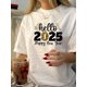 thumbnail image 1 of Camiseta para mujer Suave Transpirable veranoVintage Style Crew Neck T-Shirt, Polyester Blend, Short Sleeve, Regular Length, with Geometric Pattern, for Summer Knit Fabric TeeFather's Day, Mother's, 1 of 6