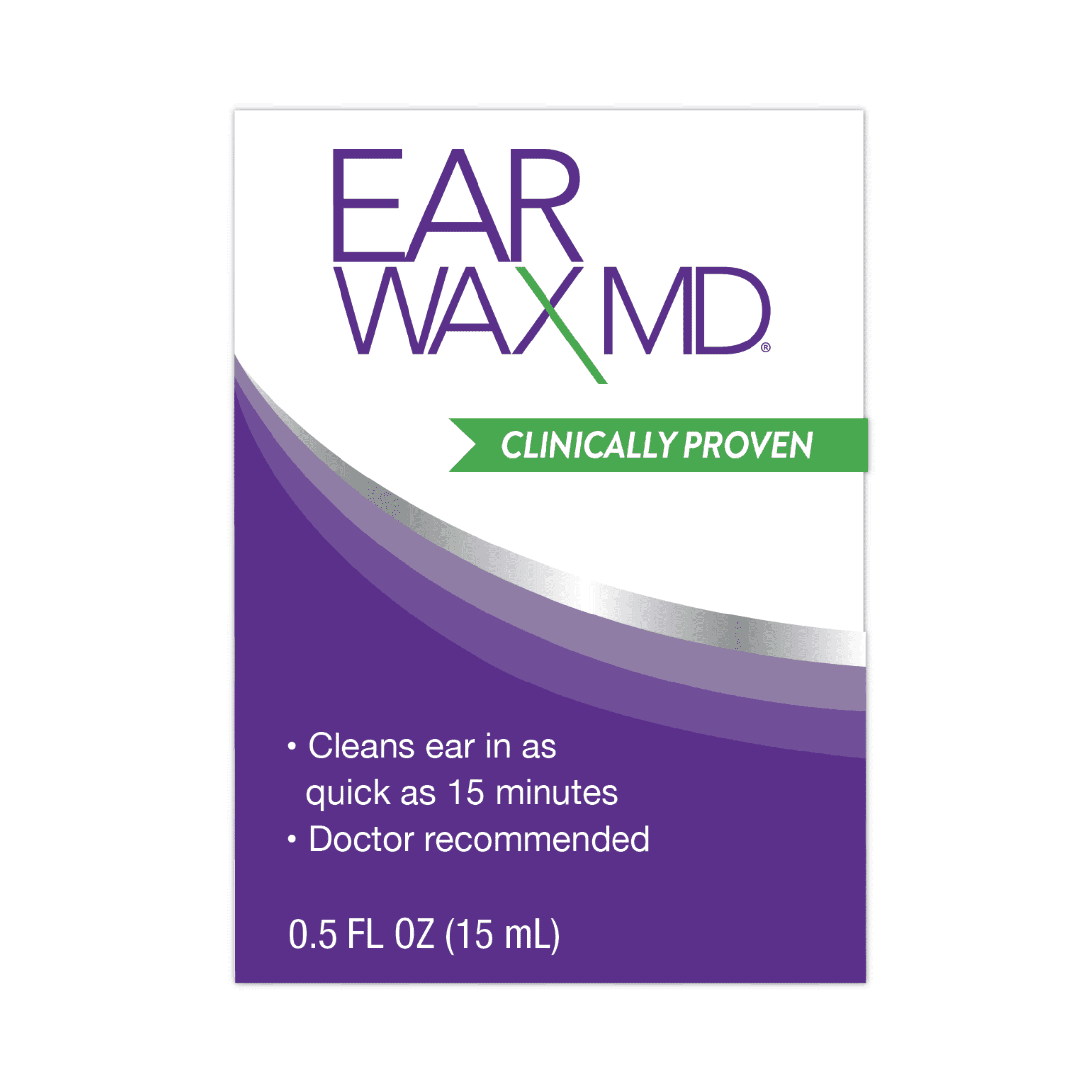 Eosera EARWAX MD Earwax Cleaning Kit with Rinsing Bulb, 15 mL Ear Drops