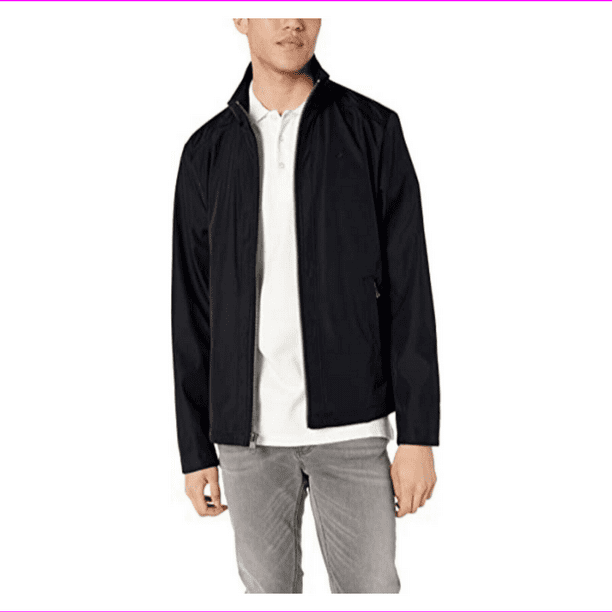 Calvin Klein ,Men's Lightweight Open Bottom Polyester Jacket , Black,Size S  