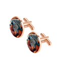 thumbnail image 2 of Zebra Elegant Stainless Steel Men's Shirt Cufflinks Set - Versatile for Any Clothing - Ideal for Formal Occasions, 2 of 6