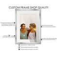 thumbnail image 4 of 13x16 Silver Picture Frame with 10.5x13.5 White Mat Opening for 11x14 Image, 0.75 Inch Border, UV, 4 of 7