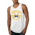 thumbnail image 1 of Wild Bobby City of Buffalo Hockey Fantasy Fan Sports Men's Tank Top, White, X-Large, 1 of 5