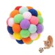 thumbnail image 1 of Colorful Cat Ball, Handmade Plush Bouncy Ball With Catnip And Bell Interactive Toy For Cat Training(l), 1 of 5