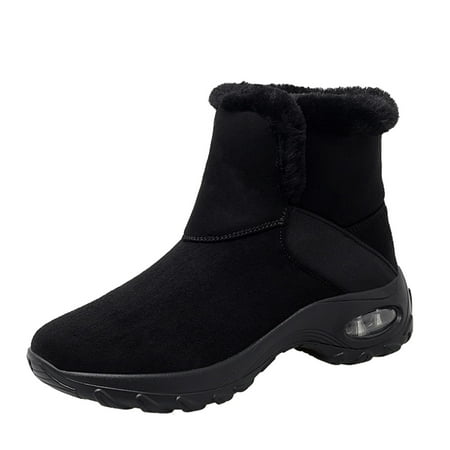 

Boots for Women Snow Boots Plus Velvet Warm Women S Shoes in Tube Air Cushion Sole Outdoor Casual Shoes