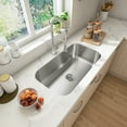 thumbnail image 3 of Sinber 30" Undermount Single Bowl 304 Stainless Steel Kitchen Sink, 3 of 15