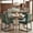 Green, variant on Chenille Upholstered Dining Chair, Channel Tufted Back, Thick Padded Seat, Black Metal Legs, Modern Kitchen & Dining Chair, Set of 2, Light Gray