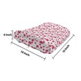 thumbnail image 5 of Butterfly Lumbar Pillow, Mothers Day Spring Themed Blossoming Nature Image Poppy Flowers Print, Soft Back Cushion Office Chairs with Adjustable Straps, 14" x 13", Pink Reseda Green Blue, by Ambesonne, 5 of 7