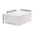 thumbnail image 3 of Hovmgk Desktop Storage Drawer Organizer, Clear Plastic Storage Box, Multi-Purpose Drawer for Office and Stationery, Stackable Storage Cabinet for Lingerie, Clothes, and Small Household Items, 3 of 6