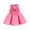 Hot Pink, variant on Wdgfv Girls Floral Sleeveless Dress Oversized Ruffle Hem Comfortable Casual Outfit For Toddlers And Kids Summer Spring Fall Winter Hot Pink 18-24Months