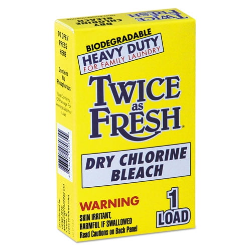 Heavy Duty CoinVend Powdered Chlorine Bleach, 1 Load, 100/carton Bundle of 5 Cartons